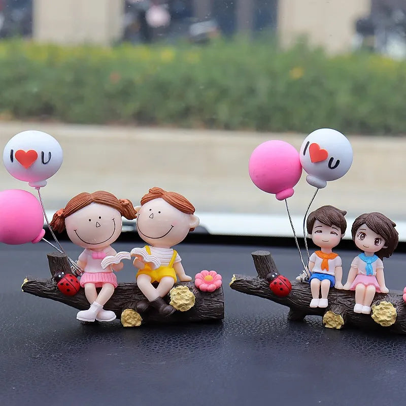 1pc New Tree Branch Couple Car Decoration Creative Car Decoration Fashion Creative Car Accessories Automotive ornaments