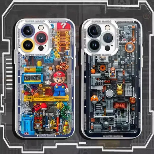 Building Blocks M-Marios Case For Xiaomi 13T 12T 11T 10T 14 13 12 11 Lite 5G NE POCO F6 X6 Pro X3 NFC X5 X4 GT F3 F4 F5 M6 M5S