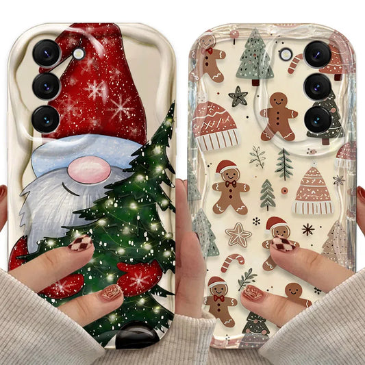 Santa Claus Case for Samsung Galaxy S25 S24 S23 S22 S21 Ultra Plus S20 FE A73 A72 A71 A56 A55 A54 5G A52 A52S A51 4G Back Cover