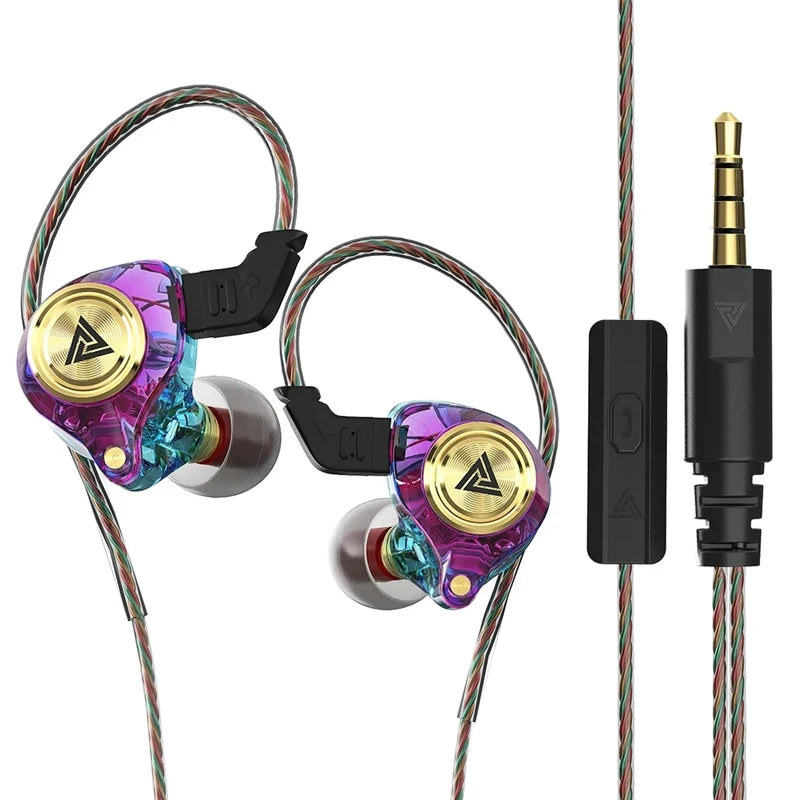Original QKZ AK3 FiLe HiFi Earphone 3.5mm Wired Headphones with Microphon Bass Stereo Earbuds Music Sport Headset for Smartphone
