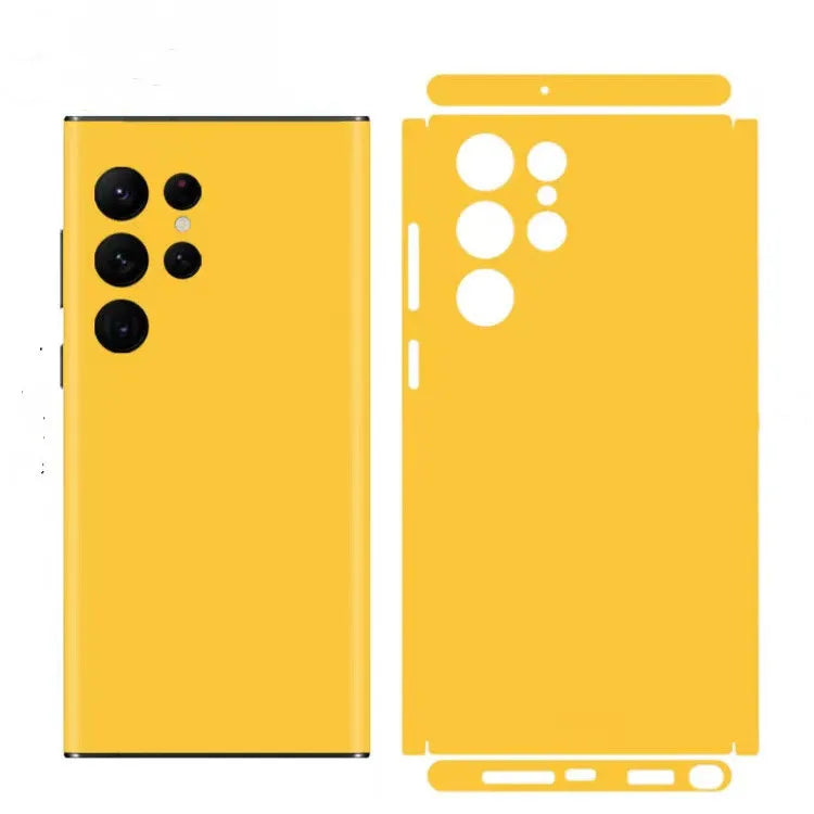 Plain Macaroon Color Decal Skin for Samsung S24 S23 S22 Ultra S255G Back Screen Protector Film Cover Wrap Modify Sticker