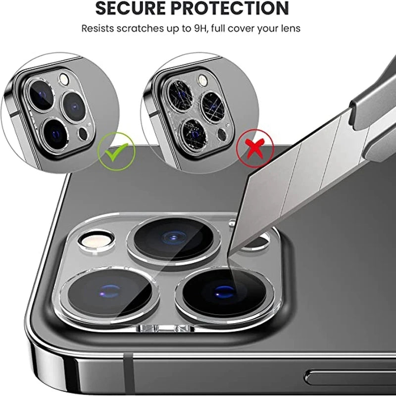 2PCS Camera Lens Glass For iPhone 15 16 Pro Max Camera Screen Protector Film for iPhone 13 Mini 15 Plus 15 Pro Protective Glass