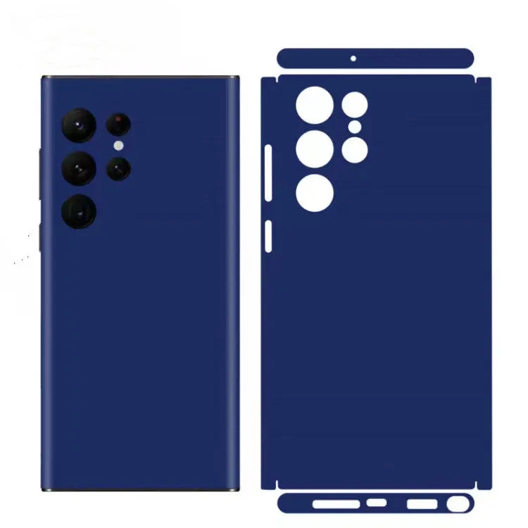 Plain Macaroon Color Decal Skin for Samsung S24 S23 S22 Ultra S255G Back Screen Protector Film Cover Wrap Modify Sticker