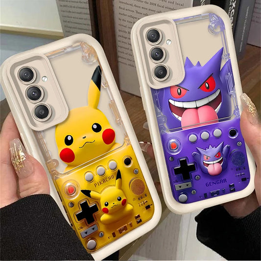 P-Pokemon Gengar Game Silicone Case for Samsung Galaxy A24 A25 A55 A35 A15 A05 A05S A16 A06 A13 A23 A12 A22 A32 A52 A71 A51 4G