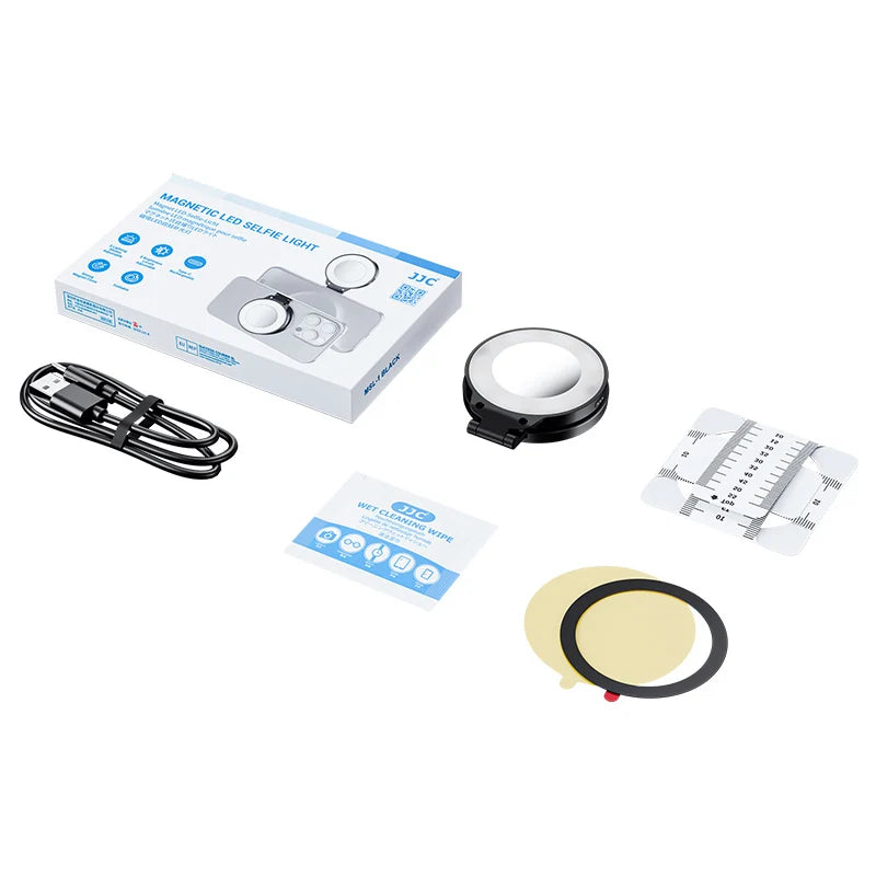 Magnetic Led Selfie Fill Light Mini Portable with USB for Magsafe Iphone 17 16 15 14 Pro Max Android Video Light for Makeup Vlog
