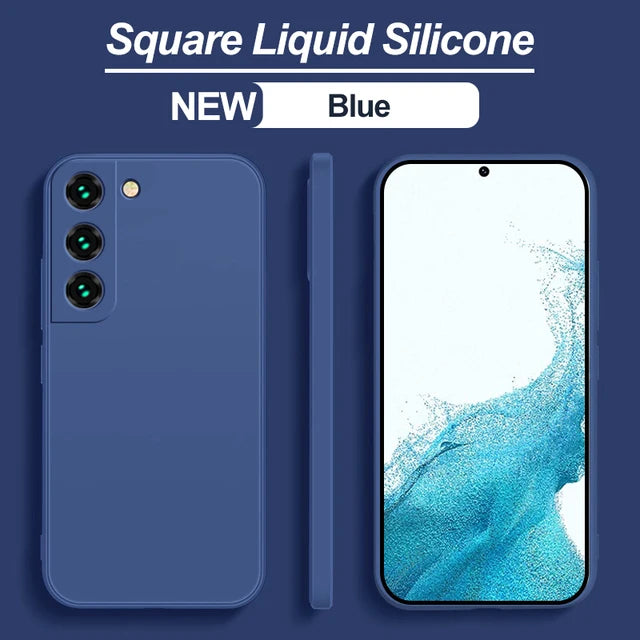 Soft Liquid Silicone Case For Samsung Galaxy S21 S23 S10 Plus S20 FE S10E S22 Note 20 Ultra Cover