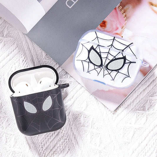 Silicone TPU Case For AirPods 4 Pro 2 2nd Gen USB C Cover Spider Design Pattern Cases For AirPods Pro2 Pro 2 3 1 Shell With Hook