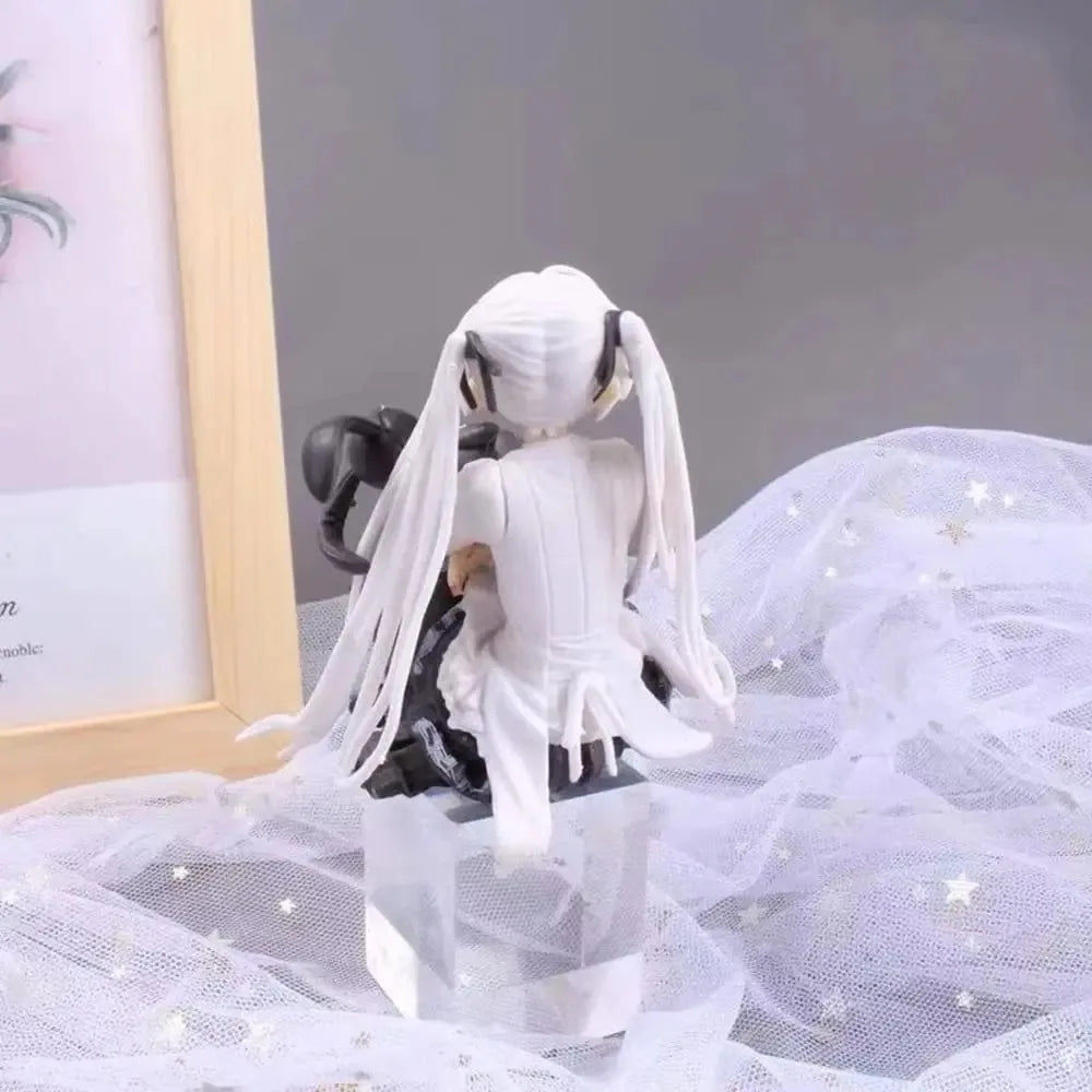 10cm Cute Anime Lady Doll with Rabbit - Perfect Birthday Gift & Home Decoration!