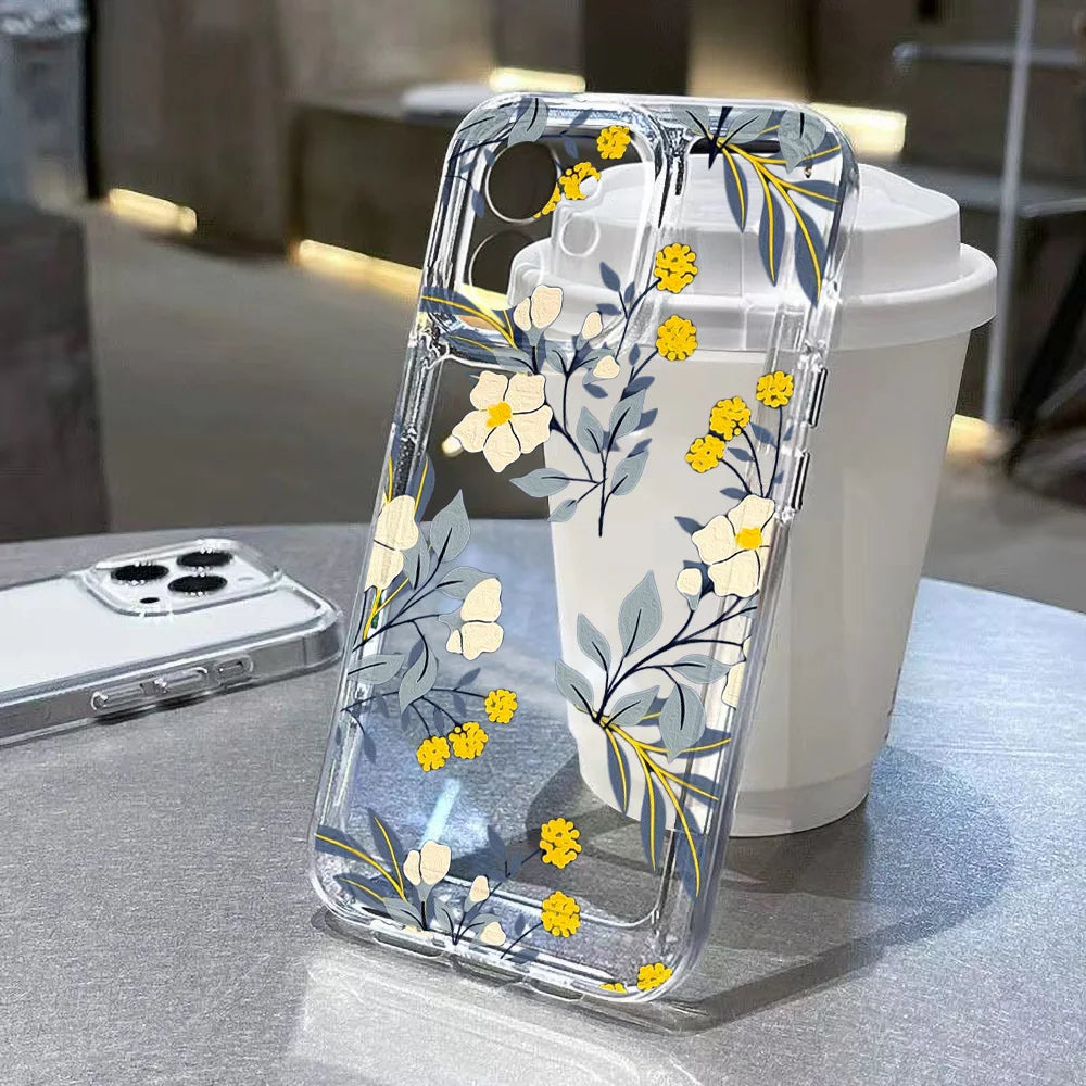 Clear Case For Samsung Galaxy A54 5G A55 A35 A34 A15 S24 Ultra S23 FE S22 S21 S25 Plus A16 A06 A05 Soft Shockproof Fundas Cover