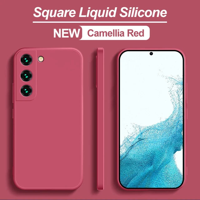 Soft Liquid Silicone Case For Samsung Galaxy S21 S23 S10 Plus S20 FE S10E S22 Note 20 Ultra Cover