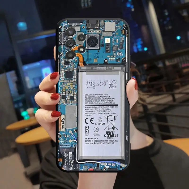 Case For Samsung Galaxy A52 A53 A12 A13 A54 A32 A51 A71 A23 A33 A21s 5G A22 A50 Soft Phone Retro Camera Games