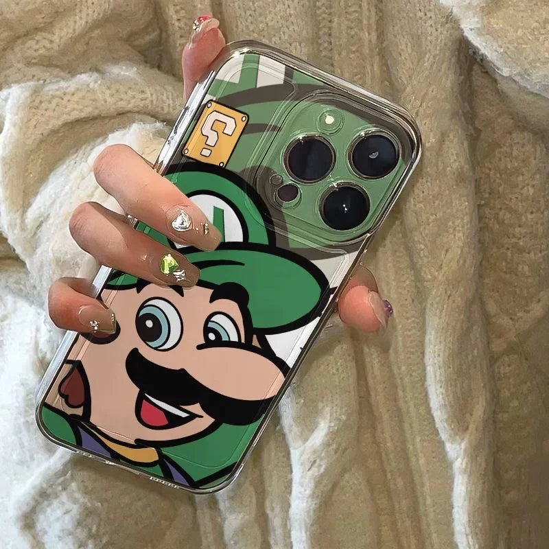 Super Mario Bros Game Phone Case For Samsung Galaxy A55 A15 A54 5G A16 A35 A25 S25 S24 Ultra S23 FE S20 S21 S22 Plus Clear Cover