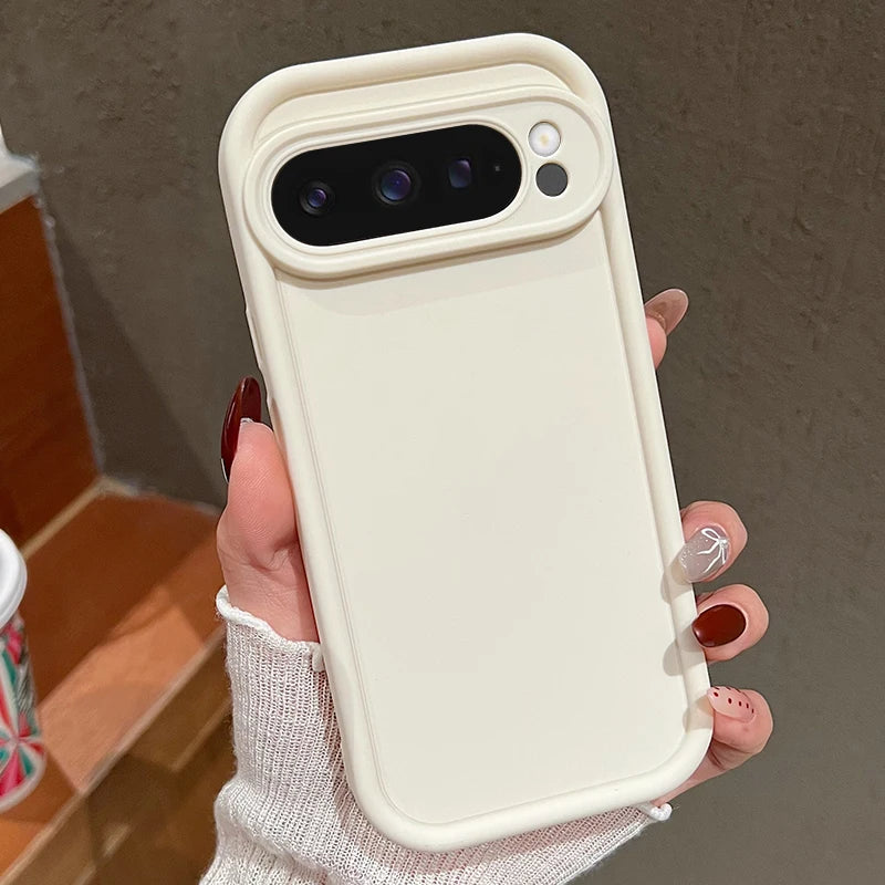 Soft TPU Solid Color Case For Google Pixel 8 Pro 8A 7A Pixel 9 Pro XL Shockproof Silicone Cover For Pixel 7 8 9 Pro Phone Cases