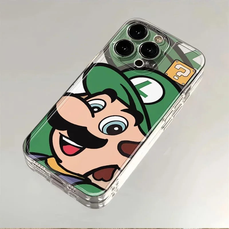 Super Mario Bros Game Phone Case For Samsung Galaxy A55 A15 A54 5G A16 A35 A25 S25 S24 Ultra S23 FE S20 S21 S22 Plus Clear Cover