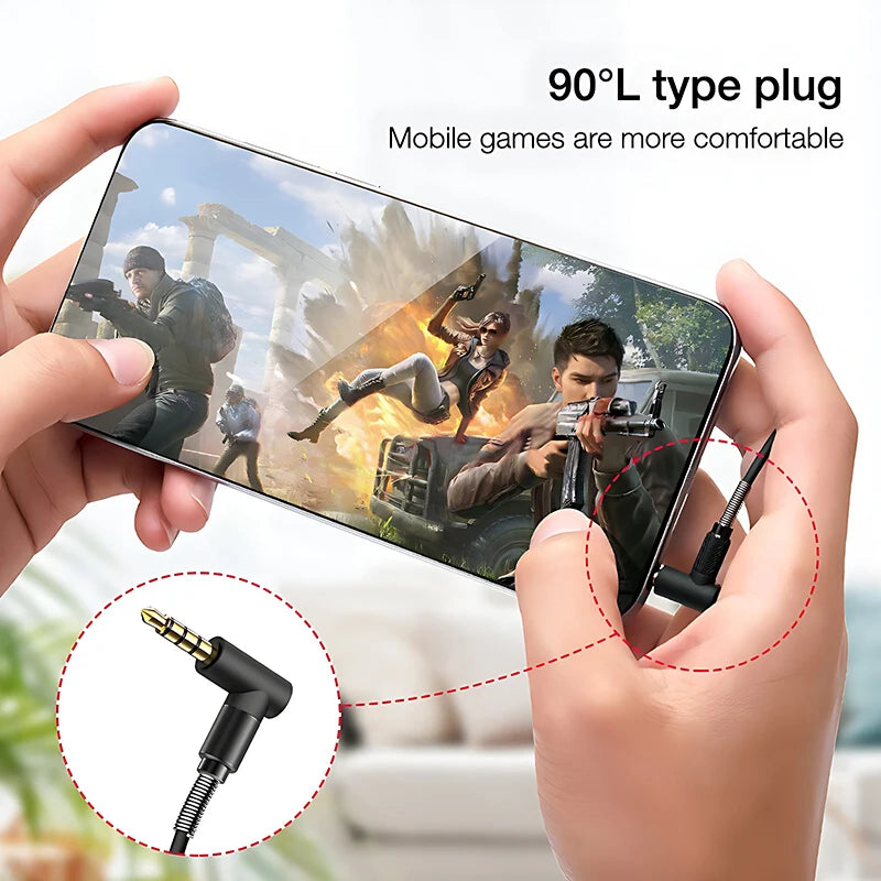 9D Surround HIFI Heavy Bass Headset 3.5MM/Type-C Digital Chip With Mic In-Ear Wired Headphones Music Sports For Samsung Android