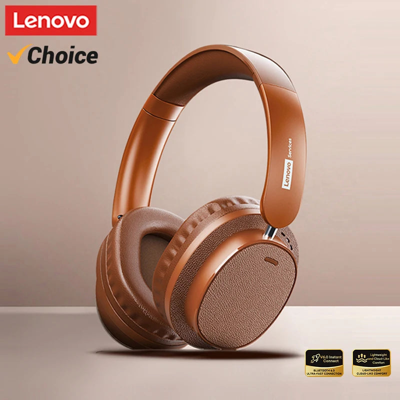 Lenovo LS105 Gaming Wireless Headphone with Mic 30H Over-Ear Headphones Bluetooth 6.0 Foldable HIFI Sound Sport Earphones Choice