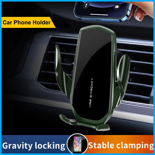 DINPHONE Gravity Car Phone Holder For Xiaomi Samsung Universal Mount Sucker Holder For Phone in Car Mobile Phone Holder Stand