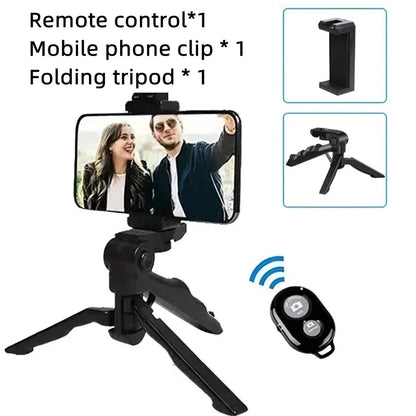 Smartphone Vlogging Kit With Tripod Phone Holder Mini Microphone LED Fill Light Starter For TikTok Live Stream Video YouTube