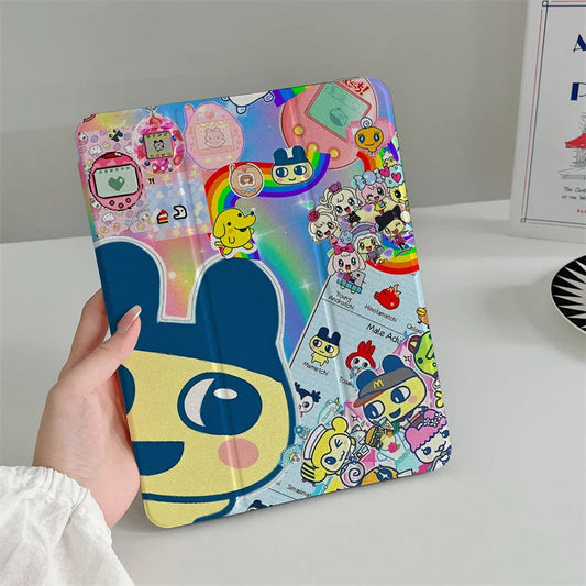 Cute Cartoon Tablet Case For iPadA16 Pro 11 inch Air 2024 2025 iPad Air 5/4 10.9 10.2 9.7 inch 10.5 mini 6 Cover with Pen Holder