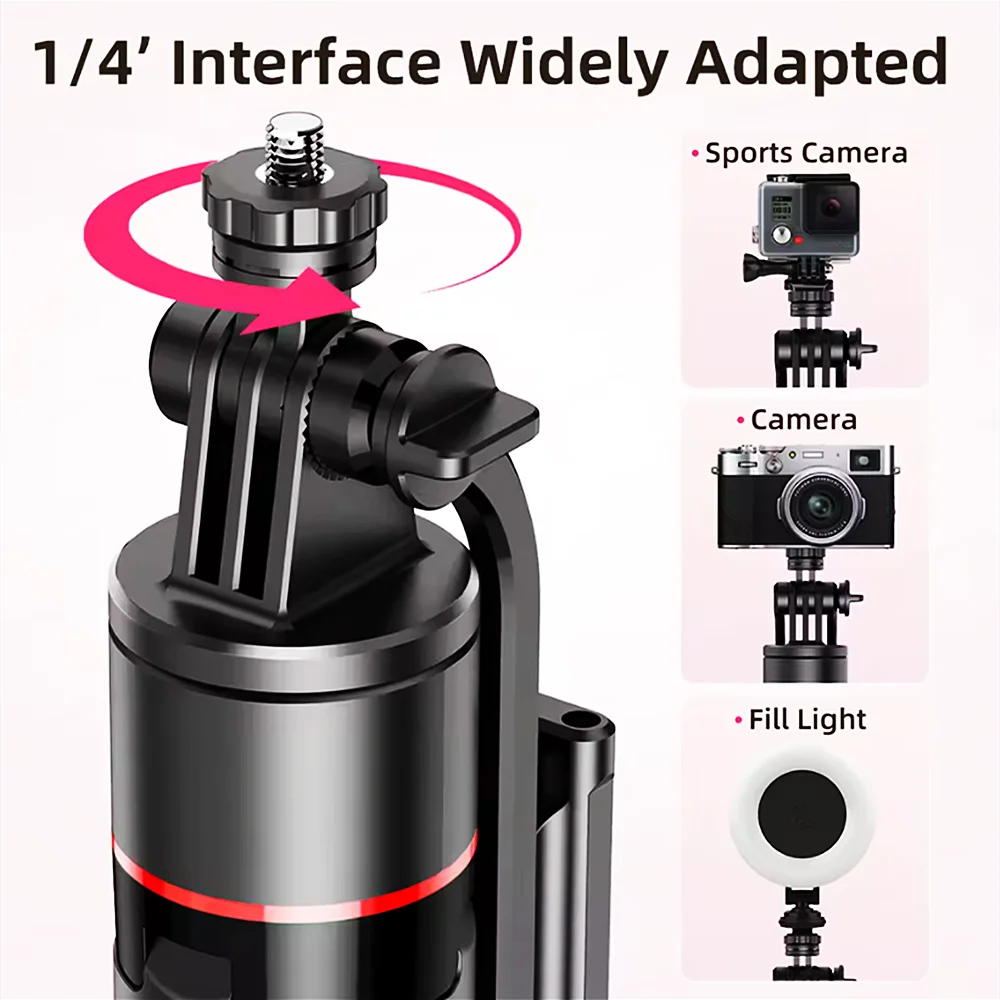 FANGTUOSI 2025 new 1.75M All In One Expandable Portable Phone Tripod Selfie Stick With Detachable BT Wireless Remote Compatible