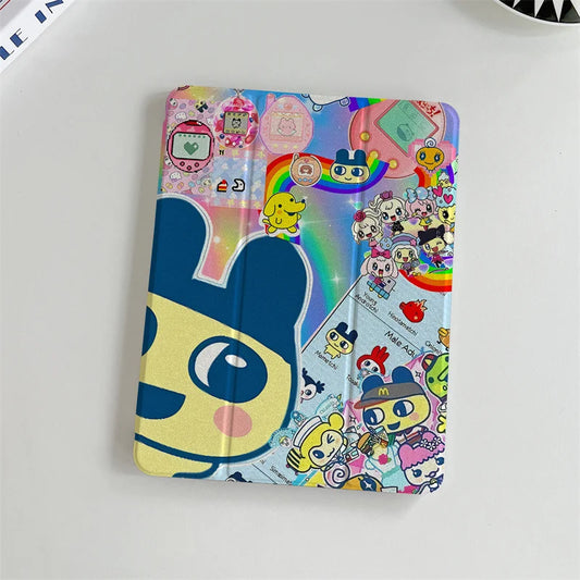 Cute Cartoon Tablet Case For iPadA16 Pro 11 inch Air 2024 2025 iPad Air 5/4 10.9 10.2 9.7 inch 10.5 mini 6 Cover with Pen Holder