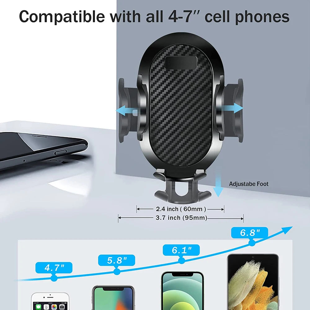 Car Phone Mount Long Arm Suction Cup Sucker Car Phone Holder Stand Mobile Cell Support For iPhone Xiaomi Redmi Samsung Huawei