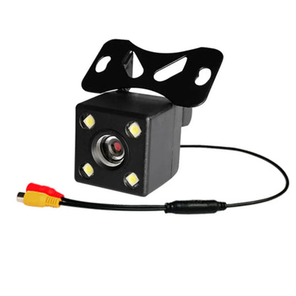 Car Rear View Camera 4LED Night Vision Reversing Automatic Parking Monitor CCD IP68 Waterproof 170 Degree High-Definition Image