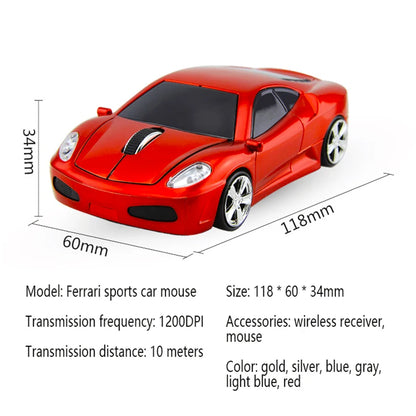 UTHAI DB20 Wireless Car Mouse GDPI 1600 Wireless Mouse Personality Creative Gift Mouse 2.4 Mouse