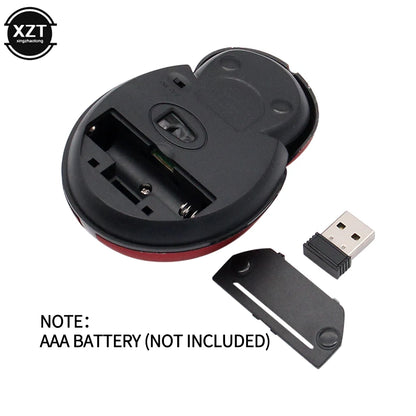 Wireless Laser Mini Ergonomic Computer Mouse Portable Creative Ladybug Shape Cute Usb Animal Mause Gift PC Mice For Laptop
