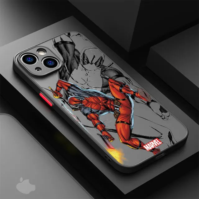 Back Clear Case for Apple iPhone 8 Plus SE 12 Mini 15 11 Pro XS X XR 7 6S 14 Pro Max 13 13 Cover Luxury Marvel Heroes Iron Man