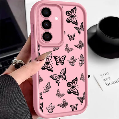 Shockproof Butterfly Case For Samsung Galaxy S23 S24 Ultra A55 A54 5G A56 S25 A53 A52 A14 A34 A15 A35 S20 FE S21 S22 Ultra Capa