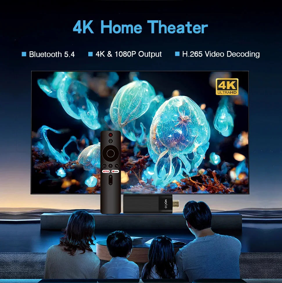 4K MX10 F3 PRO TV Stick 4k Fire TV Stick  TV Remote Control Android TV Stick Quad Core Firestick 4k