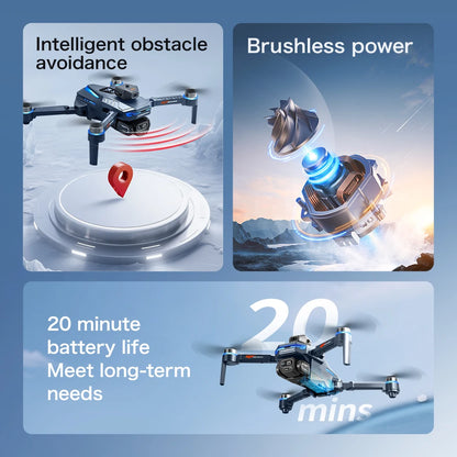 NEW GT8 Drone GPS Professional 8K Camera Aerial FPV Avoiding Obstacle with Large Screen Remote Control Folding RC Dron Toys Gift