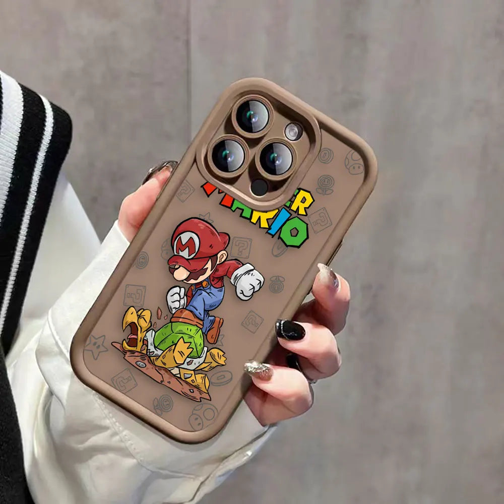 Super M-Mario Bros Game Phone Case For Realme C20 C21Y C30 C31 C33 C35 C53 C55 12 11 8 8I 7I 5 GT 3 NARZO 50 5G Case Funda Shell