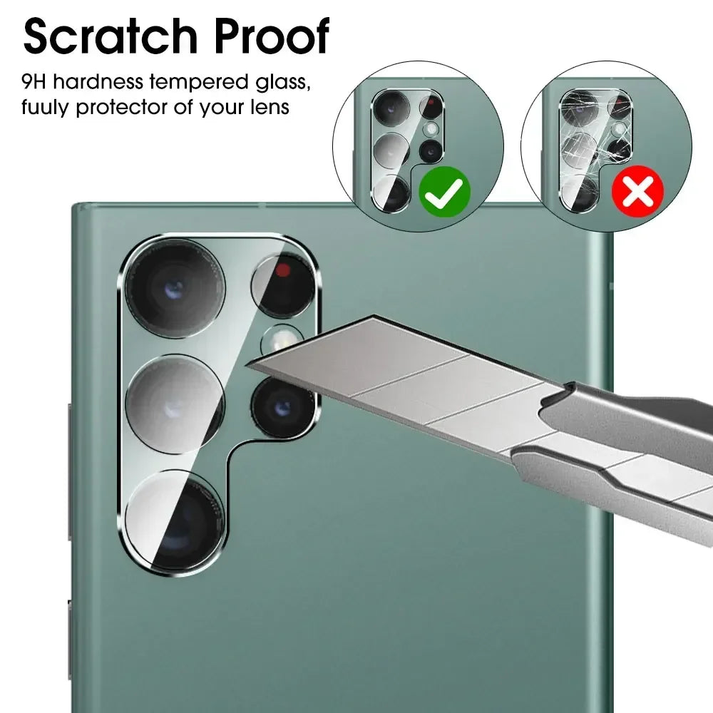 9H Camera Lens Protector For Samsung Galaxy S25 S24 S23 S22 S21 Plus Ultra S20FE Lens Cover Tempered Glass for Samsung S24 S25U