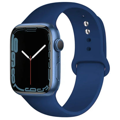 Silicone Band For Apple Watch strap 44mm 45mm 40mm 41mm 42-38mm 45 mm sport bracelet iwatch series 8 7 6 5 4 3 SE 9 Ultra 2 49mm
