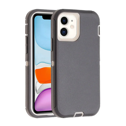 3 in 1 Defend Case For iPhone 16 11 12 13 14 Pro Max 15 Plus 7 8 SE 2022 Xs XR Original Heavy Duty Shockproof Hybrid Cover Cases