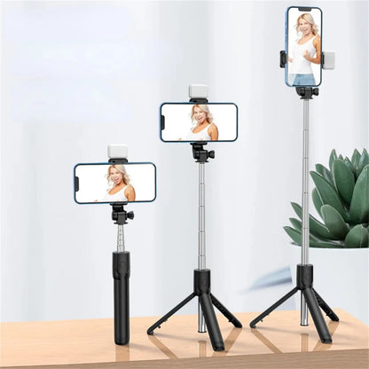 Wireless Selfie Stick Portable Tripod Stand Multifunctional Tripod With Wireless Bluetooth Remote Shutter For IOS Android Phone
