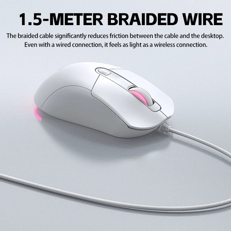 2026 Wired Gaming Mouse Cute Personalized Anti Slip Sticker 6-Key Office Mouse Suitable For Desktop And Laptop Computers NEW HOT