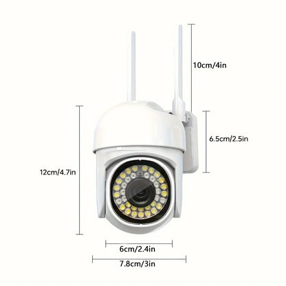 8X Zoom IP66 Wifi IP Wireless Security Surveillance  PTZ Camera Indoor Outdoor Cameras Tracking Two-way Audio HD Night Color Cam