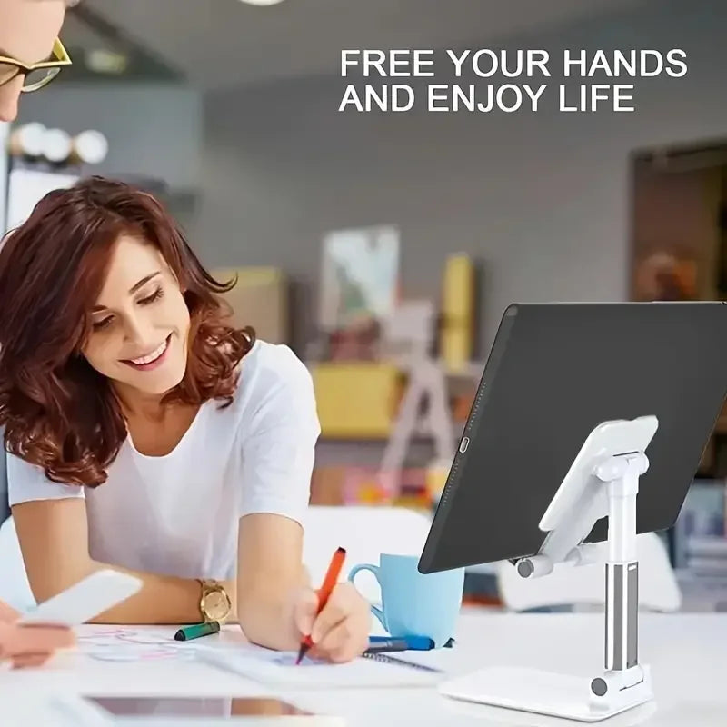 Mobile Phone Holder Stand Desktop Lazy Bedside Bracket Support Stand Foldable and Hoisting Multi-Function Telescopic Holder