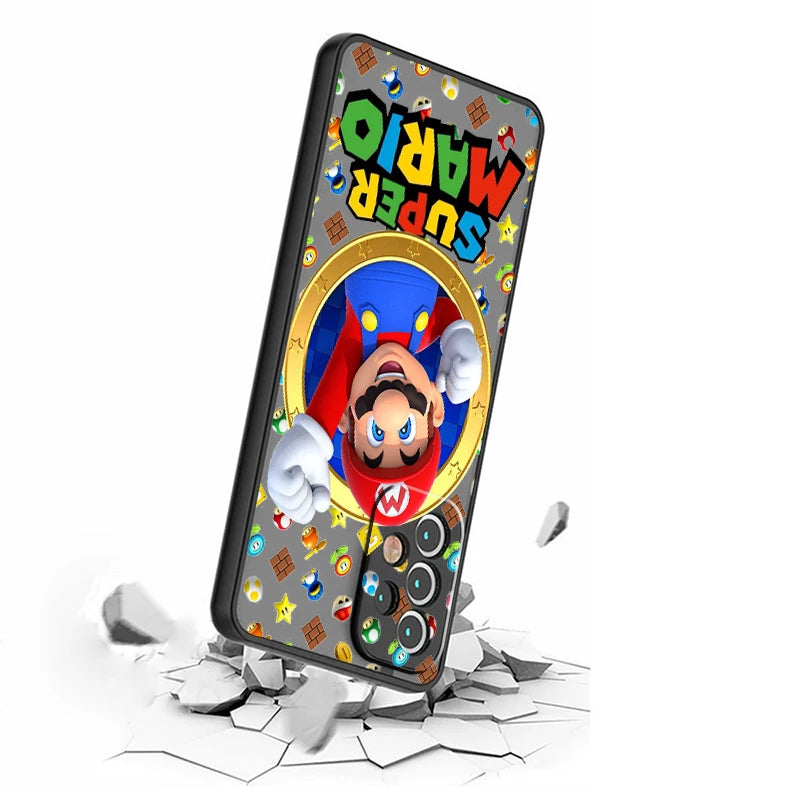 Fun Magic Super M-Marios Frosted Translucent For Samsung A53 A52 A33 A32 A51 A71 A21S A13 A73 A50 A22 A12 5G TPU Phone Case