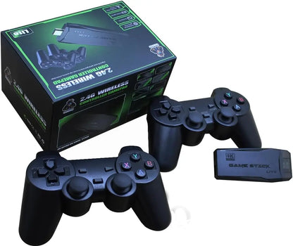 Retro Game Stick - Retro Game Console. Plug and Play. 20,500+ built-in games. Dual 2.4G wireless controllers (64G).
