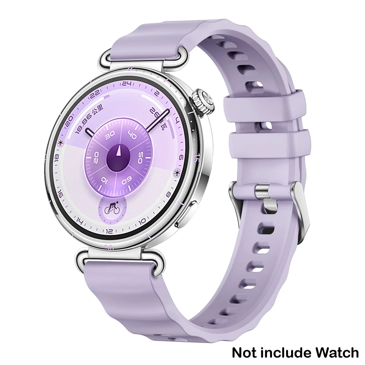18mm Silicone Band for Huawei Watch GT6 41mm Sport Strap Metal Buckle Correa for Huawei Band GT6 Smartwatch Replacement Bracelet