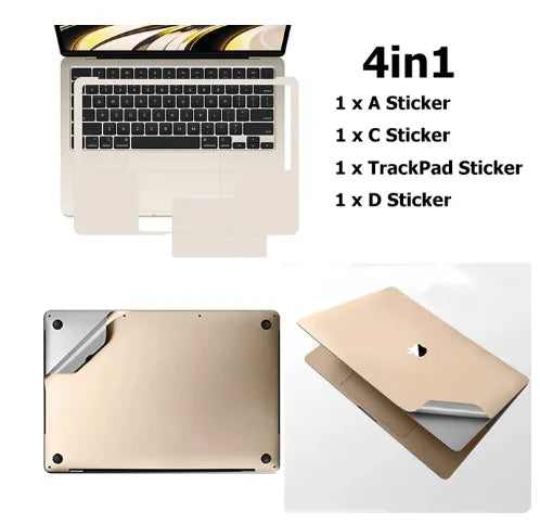 for MacBook 2023 Air 15 A2941 13 M2 A2681 Pro 14 16 M3 sticker protect film Palms Guard Rest Cover+Trackpad /body Protect Skin