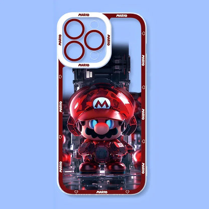 Super M-Marios Bros Clear Case for Samsung Galaxy S23 S22 Ultra S21 S20 FE S10 Plus Note 20 10 9 A32 A52S A52 A72 Silicone Cover