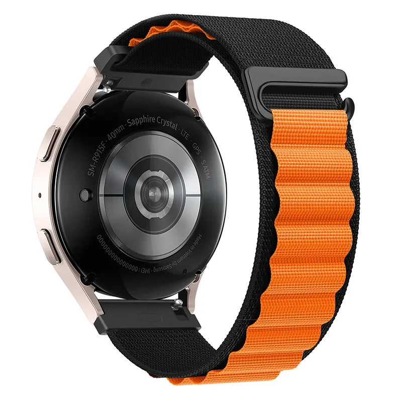 22mm 20mm Alpine Loop Band for Samsung Galaxy Watch 7/6/5/4/3 Nylon Strap for Huawei Watch 5/GT6/GT5/GT4 3 Pro/Amazfit GTR 4/GTS