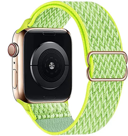 Nylon Loop Strap For Apple Watch 49mm 45mm 41mm 44mm 42mm 46mm Adjustable Elastic Belt iWatch Ultra 3/2 11 10 9 8 7 6 5 SE3 Band
