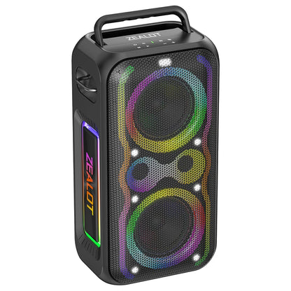 ZEALOT-PT21 200W Portable Bluetooth Speaker, Wireless Speaker IPX5 Waterproof Bluetooth Speakers with Subwoofer，Bass Boost