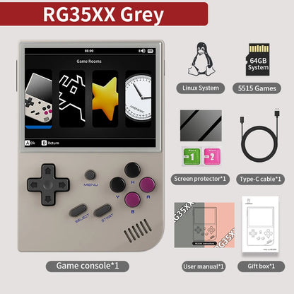 ANBERNIC RG35XX Plus/RG35XX Retro Handheld Game Console 3.5″ IPS Screen Linux Portable Video Game Player Support HD-M-I TV Outpu